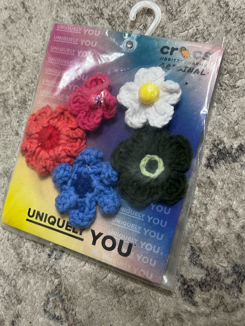 Crochet Flower Mix Crocs Jibbitz